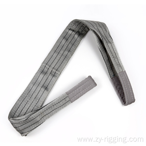 web belt lifting sling with flat eye